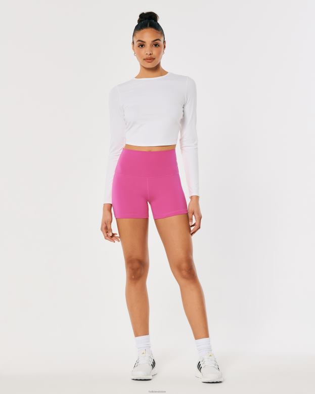Bottoms Hollister Women Gilly Hicks Active Recharge High-Rise Shortie 3\\ 48820622 Dark Pink